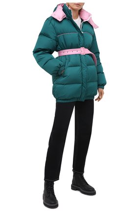 Женский пуховая куртка MSGM темно-зеленого цвета по цене 76550 руб., арт. 2941MDH04D 207655 | Фото 2 Женский пуховая куртка MSGM темно-зеленого цвета, арт. 2941MDH04D 207655 | Фото 2