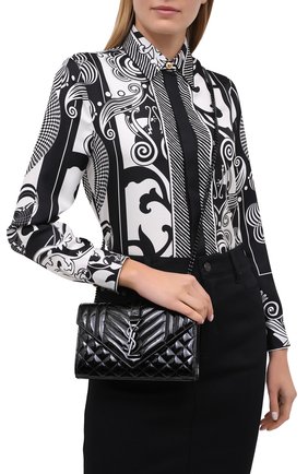 Женская сумка classic SAINT LAURENT черного цвета по цене 149000 руб., арт. 600195/0UFV8 | Фото 2 Женская сумка classic SAINT LAURENT черного цвета, арт. 600195/0UFV8 | Фото 2