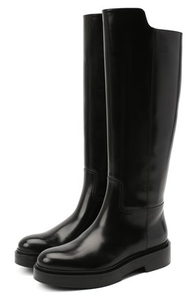 Женские кожаные сапоги SANTONI черного цвета по цене 83900 руб., арт. WSHW59034SM0QBCKN01 | Фото 1 Женские кожаные сапоги SANTONI черного цвета, арт. WSHW59034SM0QBCKN01 | Фото 1