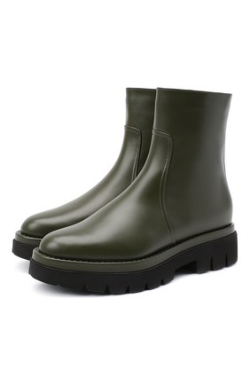 Женские кожаные ботинки SANTONI хаки цвета по цене 65150 руб., арт. WTER59050G0MAUDYV60 | Фото 1 Женские кожаные ботинки SANTONI хаки цвета, арт. WTER59050G0MAUDYV60 | Фото 1