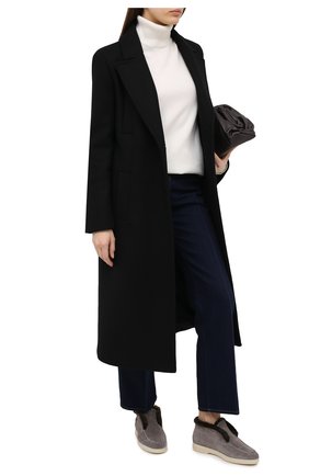 Женские замшевые ботинки SANTONI серого цвета по цене 51650 руб., арт. WUYA58457TISAPFCG55 | Фото 2 Женские замшевые ботинки SANTONI серого цвета, арт. WUYA58457TISAPFCG55 | Фото 2