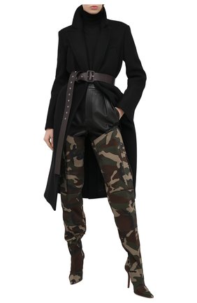 Женские текстильные ботильоны VETEMENTS зеленого цвета по цене 142500 руб., арт. WAH21B0224 2511 | Фото 2 Женские текстильные ботильоны VETEMENTS зеленого цвета, арт. WAH21B0224 2511 | Фото 2