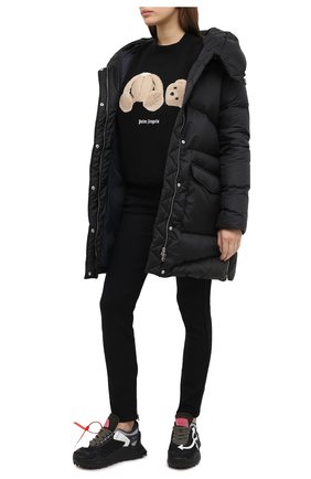 Женские комбинированные кроссовки odsy-1000 OFF-WHITE черно-белого цвета по цене 54300 руб., арт. 0WIA180E20FAB0011001 | Фото 2 Женские комбинированные кроссовки odsy-1000 OFF-WHITE черно-белого цвета, арт. 0WIA180E20FAB0011001 | Фото 2