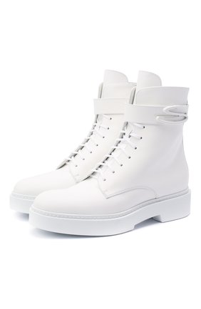 Женские кожаные ботинки SANTONI белого цвета по цене 59450 руб., арт. WTHW58873TISNW0PI50 | Фото 1 Женские кожаные ботинки SANTONI белого цвета, арт. WTHW58873TISNW0PI50 | Фото 1