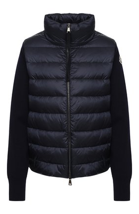 Женский пуховая куртка MONCLER темно-синего цвета по цене 62500 руб., арт. F2-093-9B511-00-A9018 | Фото 1 Женский пуховая куртка MONCLER темно-синего цвета, арт. F2-093-9B511-00-A9018 | Фото 1