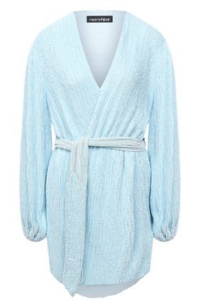 Женское платье из вискозы RETROFÊTE голубого цвета по цене 65700 руб., арт. SS20-2720 | Фото 1 Женское платье из вискозы RETROFÊTE голубого цвета, арт. SS20-2720 | Фото 1