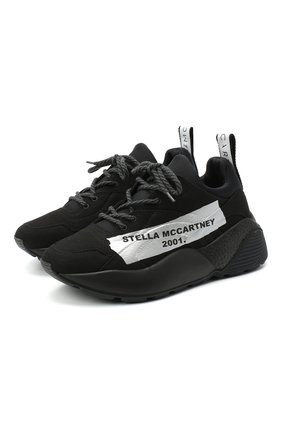 Женские текстильные кроссовки STELLA MCCARTNEY черно-белого цвета по цене 46900 руб., арт. 800257/N0169 | Фото 1 Женские текстильные кроссовки STELLA MCCARTNEY черно-белого цвета, арт. 800257/N0169 | Фото 1