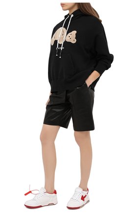 Женская хлопковое худи PALM ANGELS черного цвета по цене 59950 руб., арт. PWBB023F20FLE0031060 | Фото 2 Женская хлопковое худи PALM ANGELS черного цвета, арт. PWBB023F20FLE0031060 | Фото 2