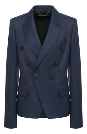 Женский шерстяной жакет STELLA MCCARTNEY темно-синего цвета по цене 109000 руб., арт. 496813/SGB07 | Фото 1 Женский шерстяной жакет STELLA MCCARTNEY темно-синего цвета, арт. 496813/SGB07 | Фото 1