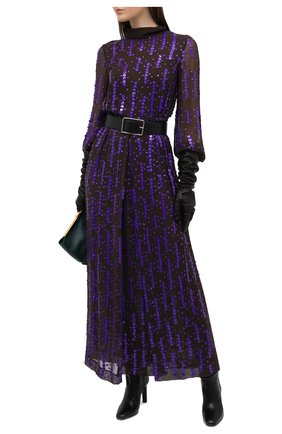 Женское платье из вискозы DRIES VAN NOTEN фиолетового цвета по цене 151000 руб., арт. 202-18625-1435 | Фото 2 Женское платье из вискозы DRIES VAN NOTEN фиолетового цвета, арт. 202-18625-1435 | Фото 2