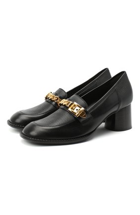 Женские кожаные туфли sylvie chain GUCCI черного цвета по цене 79950 руб., арт. 626594/1D0F0 | Фото 1 Женские кожаные туфли sylvie chain GUCCI черного цвета, арт. 626594/1D0F0 | Фото 1