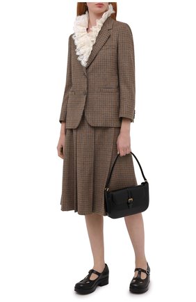 Женская кожаные туфли GUCCI черного цвета по цене 74950 руб., арт. 635673/BK000 | Фото 2 Женская кожаные туфли GUCCI черного цвета, арт. 635673/BK000 | Фото 2
