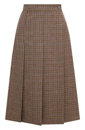 Женская шерстяная юбка GUCCI коричневого цвета по цене 97200 руб., арт. 633219/ZAFAW | Фото 1 Женская шерстяная юбка GUCCI коричневого цвета, арт. 633219/ZAFAW | Фото 1