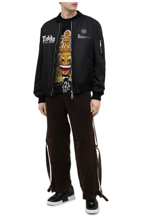Мужская хлопковая футболка PHILIPP PLEIN черного цвета по цене 78300 руб., арт. A20C MTK4641 PJY002N | Фото 2 Мужская хлопковая футболка PHILIPP PLEIN черного цвета, арт. A20C MTK4641 PJY002N | Фото 2