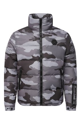 Мужская пуховая куртка PHILIPP PLEIN серого цвета по цене 195750 руб., арт. A20C MRB1579 PNY002N | Фото 1 Мужская пуховая куртка PHILIPP PLEIN серого цвета, арт. A20C MRB1579 PNY002N | Фото 1