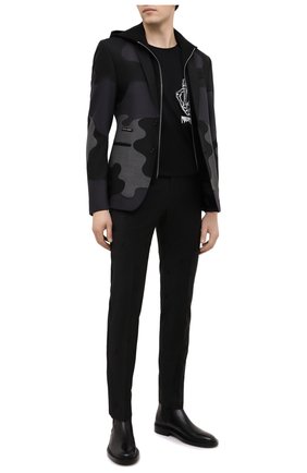 Мужской пиджак PHILIPP PLEIN серого цвета по цене 234900 руб., арт. A20C MRF1277 PTE003N | Фото 2 Мужской пиджак PHILIPP PLEIN серого цвета, арт. A20C MRF1277 PTE003N | Фото 2