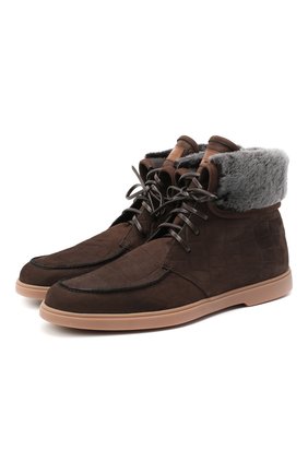 Мужские кожаные ботинки SANTONI коричневого цвета по цене 59950 руб., арт. MGYA13601TISACWIT50 | Фото 1 Мужские кожаные ботинки SANTONI коричневого цвета, арт. MGYA13601TISACWIT50 | Фото 1