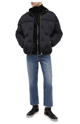 Мужские комбинированные кеды SANTONI черного цвета по цене 45950 руб., арт. MBAL21366GCPGMS0N55 | Фото 2 Мужские комбинированные кеды SANTONI черного цвета, арт. MBAL21366GCPGMS0N55 | Фото 2