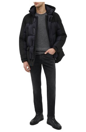 Мужские комбинированные кеды SANTONI серого цвета по цене 48800 руб., арт. MBGL21423NE0PTV0G62 | Фото 2 Мужские комбинированные кеды SANTONI серого цвета, арт. MBGL21423NE0PTV0G62 | Фото 2