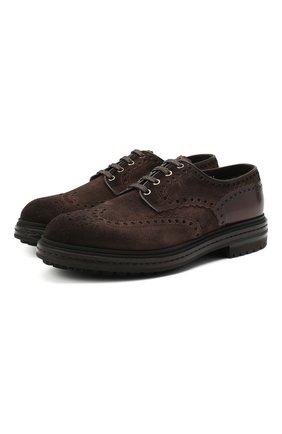 Мужской замшевые дерби SANTONI коричневого цвета по цене 55950 руб., арт. MGMI16231JK2ASEJT55 | Фото 1 Мужской замшевые дерби SANTONI коричневого цвета, арт. MGMI16231JK2ASEJT55 | Фото 1
