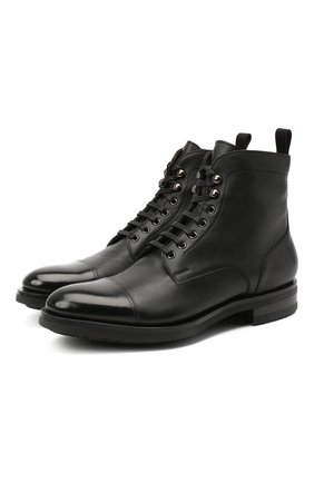 Мужские кожаные ботинки SANTONI черного цвета по цене 96400 руб., арт. MC0S14573UL3APILN51 | Фото 1 Мужские кожаные ботинки SANTONI черного цвета, арт. MC0S14573UL3APILN51 | Фото 1