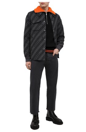 Мужские кожаные ботинки GIVENCHY черного цвета по цене 99500 руб., арт. BH6027H0KF | Фото 2 Мужские кожаные ботинки GIVENCHY черного цвета, арт. BH6027H0KF | Фото 2