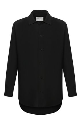 Мужская шерстяная рубашка JIL SANDER черного цвета по цене 56400 руб., арт. JSMR742226-MR203400 | Фото 1 Мужская шерстяная рубашка JIL SANDER черного цвета, арт. JSMR742226-MR203400 | Фото 1
