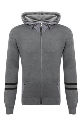 Мужской кардиган PREMIUM MOOD DENIM SUPERIOR серого цвета по цене 21800 руб., арт. F21 563MGT03/S0JI | Фото 1 Мужской кардиган PREMIUM MOOD DENIM SUPERIOR серого цвета, арт. F21 563MGT03/S0JI | Фото 1