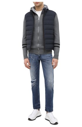 Мужской кардиган PREMIUM MOOD DENIM SUPERIOR серого цвета по цене 21800 руб., арт. F21 563MGT03/S0JI | Фото 2 Мужской кардиган PREMIUM MOOD DENIM SUPERIOR серого цвета, арт. F21 563MGT03/S0JI | Фото 2