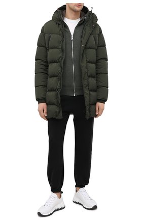 Мужской кардиган PREMIUM MOOD DENIM SUPERIOR хаки цвета по цене 21800 руб., арт. F21 563MGT05/S0JI | Фото 2 Мужской кардиган PREMIUM MOOD DENIM SUPERIOR хаки цвета, арт. F21 563MGT05/S0JI | Фото 2