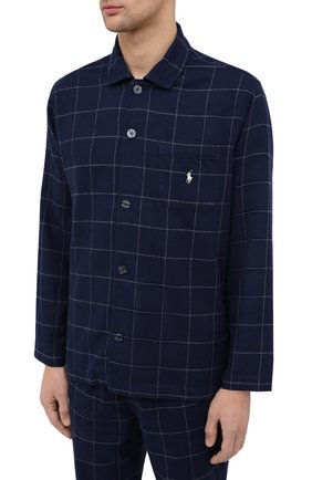 Мужская хлопковая пижама POLO RALPH LAUREN темно-синего цвета по цене 12150 руб., арт. 714754038 | Фото 2 Мужская хлопковая пижама POLO RALPH LAUREN темно-синего цвета, арт. 714754038 | Фото 2 (Длина (для топов): Стандартные; Рукава: Длинные; Материал внешний: Хлопок; Длина (брюки, джинсы): Стандартные; Кросс-КТ: домашняя одежда)