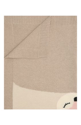 Детского шерстяное одеяло BABY T бежевого цвета, арт. 20AI172C0 | Фото 1 (Материал: Шерсть, Текстиль)