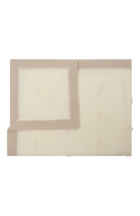 Детского шерстяное одеяло BABY T бежевого цвета, арт. 20AI112C0 | Фото 1 (Материал: Шерсть, Текстиль)