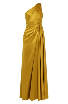 Женское шелковое платье DOLCE & GABBANA желтого цвета по цене 394500 руб., арт. F6K20T/FU1NG | Фото 1 Женское шелковое платье DOLCE & GABBANA желтого цвета, арт. F6K20T/FU1NG | Фото 1