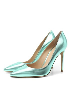 Женские кожаные туфли gianvito 105 GIANVITO ROSSI светло-зеленого цвета по цене 54400 руб., арт. G28470.15RIC.NPSACMA | Фото 1 Женские кожаные туфли gianvito 105 GIANVITO ROSSI светло-зеленого цвета, арт. G28470.15RIC.NPSACMA | Фото 1
