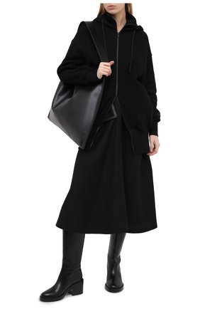 Женский хлопковая толстовка YOHJI YAMAMOTO черного цвета по цене 69950 руб., арт. FB-T53-004 | Фото 2 Женский хлопковая толстовка YOHJI YAMAMOTO черного цвета, арт. FB-T53-004 | Фото 2