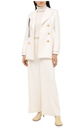 Женское шерстяное пальто ALEXANDER MCQUEEN белого цвета по цене 291500 руб., арт. 627535/QKAAC | Фото 2 Женское шерстяное пальто ALEXANDER MCQUEEN белого цвета, арт. 627535/QKAAC | Фото 2