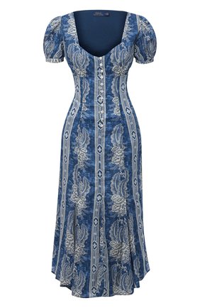 Женское хлопковое платье POLO RALPH LAUREN синего цвета по цене 28050 руб., арт. 211811218 | Фото 1 Женское хлопковое платье POLO RALPH LAUREN синего цвета, арт. 211811218 | Фото 1