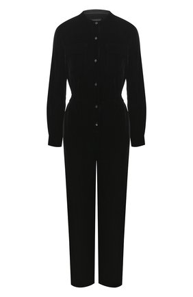Женский бархатный комбинезон EMPORIO ARMANI черного цвета по цене 111500 руб., арт. 6H2D63/2NXYZ | Фото 1 Женский бархатный комбинезон EMPORIO ARMANI черного цвета, арт. 6H2D63/2NXYZ | Фото 1