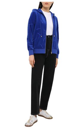 Женский хлопковая толстовка ESCADA SPORT синего цвета по цене 37300 руб., арт. 5034019 | Фото 2 Женский хлопковая толстовка ESCADA SPORT синего цвета, арт. 5034019 | Фото 2