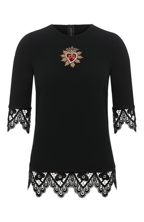 Женская топ DOLCE & GABBANA черного цвета по цене 99500 руб., арт. JAWA0Z/FURDV | Фото 1 Женская топ DOLCE & GABBANA черного цвета, арт. JAWA0Z/FURDV | Фото 1