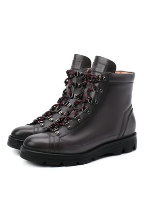 Женские кожаные ботинки SANTONI серого цвета по цене 54500 руб., арт. WTUD58933SM0NLESG23 | Фото 1 Женские кожаные ботинки SANTONI серого цвета, арт. WTUD58933SM0NLESG23 | Фото 1