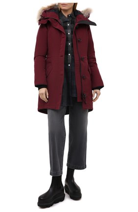 Женская парка rossclair CANADA GOOSE бордового цвета по цене 99500 руб., арт. 2580L | Фото 2 Женская парка rossclair CANADA GOOSE бордового цвета, арт. 2580L | Фото 2