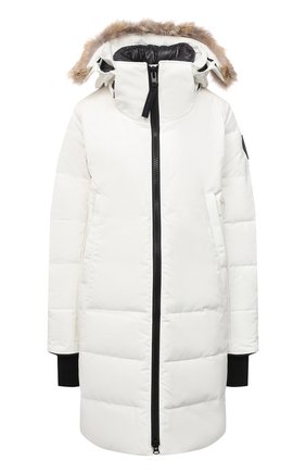 Женская парка kenton CANADA GOOSE белого цвета по цене 128000 руб., арт. 3816LB | Фото 1 Женская парка kenton CANADA GOOSE белого цвета, арт. 3816LB | Фото 1