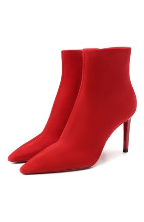 Женские кожаные ботильоны SANTONI красного цвета по цене 67350 руб., арт. WTA058951HA2TLKSR40 | Фото 1 Женские кожаные ботильоны SANTONI красного цвета, арт. WTA058951HA2TLKSR40 | Фото 1