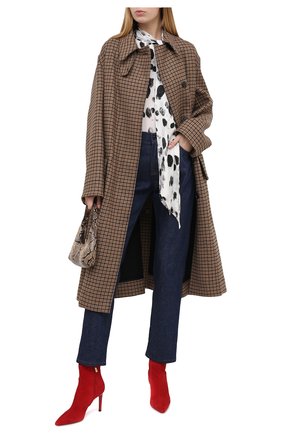 Женские кожаные ботильоны SANTONI красного цвета по цене 67350 руб., арт. WTA058951HA2TLKSR40 | Фото 2 Женские кожаные ботильоны SANTONI красного цвета, арт. WTA058951HA2TLKSR40 | Фото 2