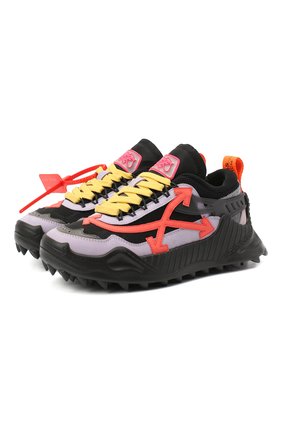 Женские комбинированные кроссовки odsy-1000 OFF-WHITE черного цвета по цене 54300 руб., арт. 0WIA180F20FAB0011032 | Фото 1 Женские комбинированные кроссовки odsy-1000 OFF-WHITE черного цвета, арт. 0WIA180F20FAB0011032 | Фото 1