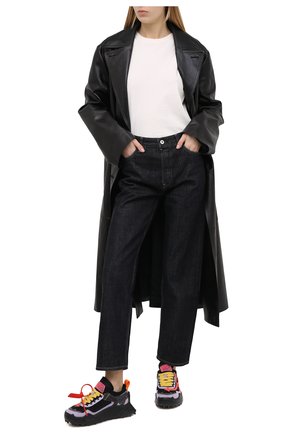 Женские комбинированные кроссовки odsy-1000 OFF-WHITE черного цвета по цене 54300 руб., арт. 0WIA180F20FAB0011032 | Фото 2 Женские комбинированные кроссовки odsy-1000 OFF-WHITE черного цвета, арт. 0WIA180F20FAB0011032 | Фото 2