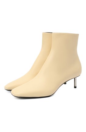Женские кожаные ботильоны OFF-WHITE цвета по цене 85900 руб., арт. 0WID004F20LEA0036100 | Фото 1 Женские кожаные ботильоны OFF-WHITE цвета, арт. 0WID004F20LEA0036100 | Фото 1