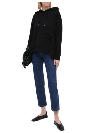 Женская хлопковое худи REDVALENTINO черного цвета по цене 35250 руб., арт. UR0MF05C/5JB | Фото 2 Женская хлопковое худи REDVALENTINO черного цвета, арт. UR0MF05C/5JB | Фото 2